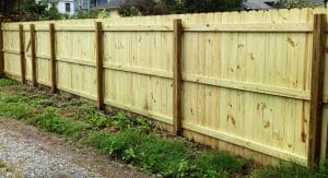 wood privacy fence installation collinsville il