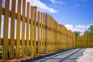 wood picket fence installation troy illinois