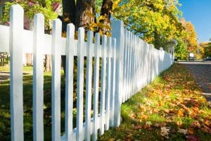 vinyl picket fence white picket fencing maryville illinois